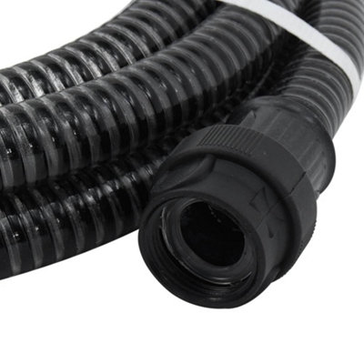 Berkfield Suction Hose with PVC Connectors 4 m 22 mm Black