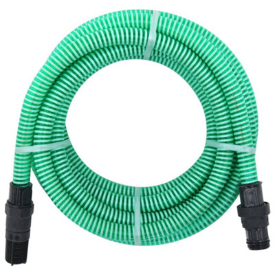 Berkfield Suction Hose with PVC Connectors 7 m 22 mm Green