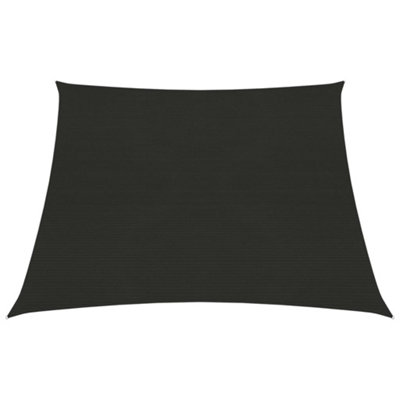 Berkfield Sunshade Sail 160 g/m2 Black 3/4x2 m HDPE