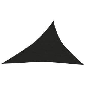 Berkfield Sunshade Sail 160 g/m2 Black 4x5x6.8 m HDPE