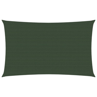 Berkfield Sunshade Sail 160 g/m2 Dark Green 3x6 m HDPE