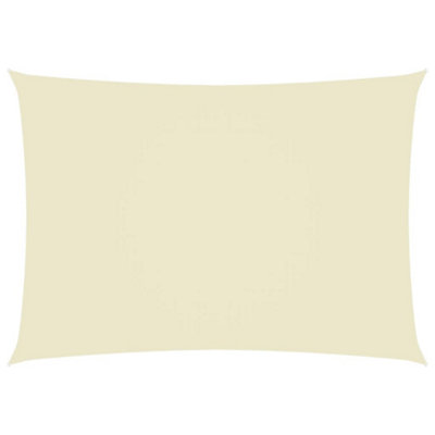Berkfield Sunshade Sail Oxford Fabric Rectangular 3x5 m Cream