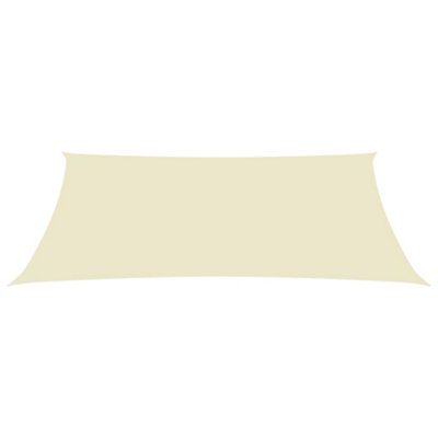 Berkfield Sunshade Sail Oxford Fabric Rectangular 3x5 m Cream