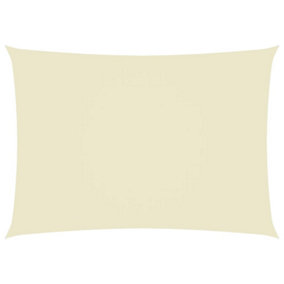 Berkfield Sunshade Sail Oxford Fabric Rectangular 5x7 m Cream