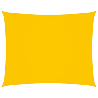 Berkfield Sunshade Sail Oxford Fabric Rectangular 6x7 m Yellow