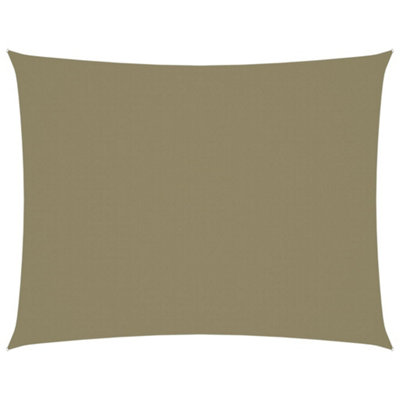 Berkfield Sunshade Sail Oxford Fabric Rectangular 6x8 m Beige