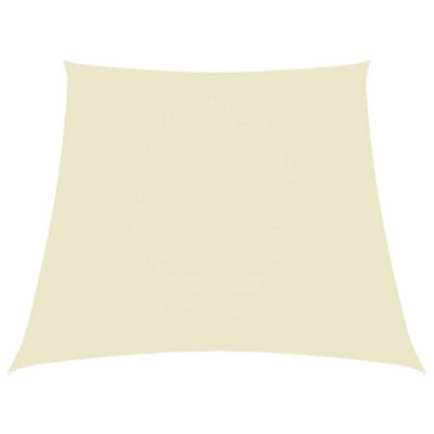 Berkfield Sunshade Sail Oxford Fabric Trapezium 2/4x3 m Cream