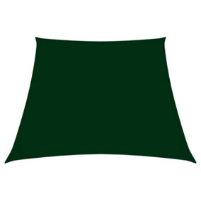 Berkfield Sunshade Sail Oxford Fabric Trapezium 2/4x3 m Dark Green