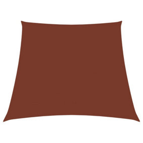 Berkfield Sunshade Sail Oxford Fabric Trapezium 3/5x4 m Terracotta