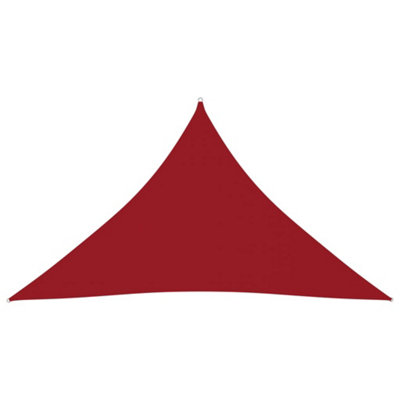 Berkfield Sunshade Sail Oxford Fabric Triangular 2.5x2.5x3.5 m Red