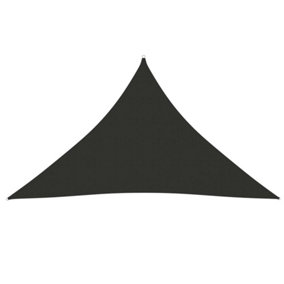 Berkfield Sunshade Sail Oxford Fabric Triangular 3.5x3.5x4.9 m Anthracite
