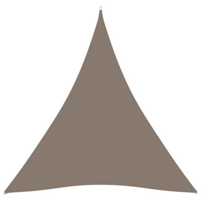 Berkfield Sunshade Sail Oxford Fabric Triangular 3.6x3.6x3.6 m Taupe