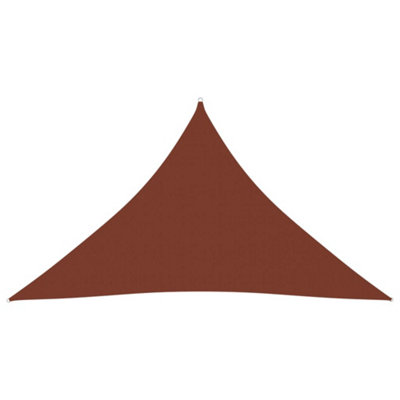 Berkfield Sunshade Sail Oxford Fabric Triangular 3x3x4.24 m Terracotta