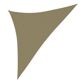 Berkfield Sunshade Sail Oxford Fabric Triangular 5x5x6 m Beige