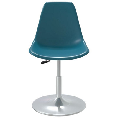 Berkfield Swivel Dining Chairs 4 pcs Turquoise PP
