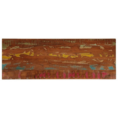 Berkfield table top 140x60x2 5 cm rectangular solid wood reclaimed