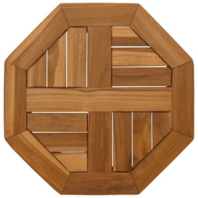 Berkfield Table Top 40x40x2.5 cm Octagonal Solid Wood Teak
