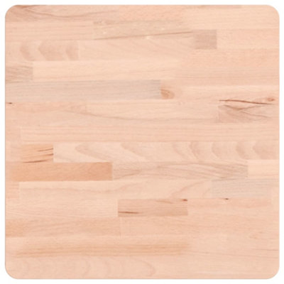 Berkfield Table Top 40x40x2.5 cm Square Solid Wood Beech