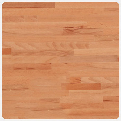 Berkfield Table Top 50x50x1.5 cm Square Solid Wood Beech
