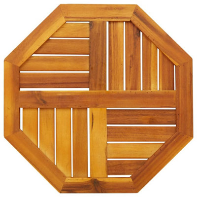 Berkfield Table Top 50x50x2 cm Octagonal Solid Wood Acacia