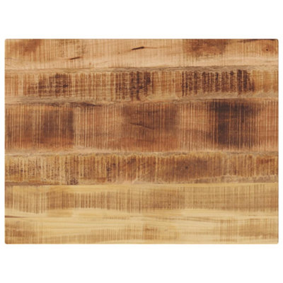 Berkfield Table Top 70x60x1.5 cm Rectangular Solid Wood Rough Mango