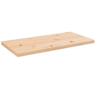 Berkfield Table Top 80x40x2.5 cm Solid Wood Pine Rectangular