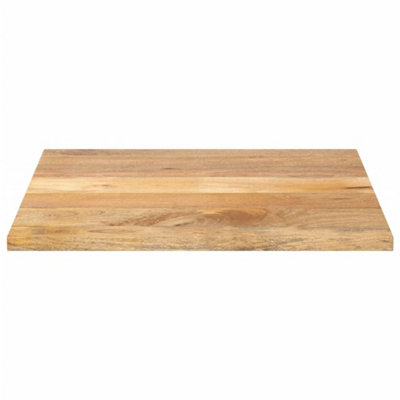 Berkfield Table Top 80x80x3.8 cm Square Solid Wood Mango