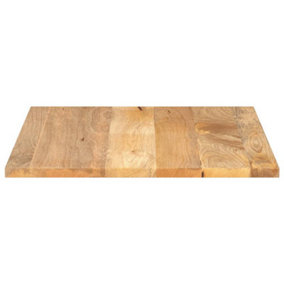 Berkfield Table Top 80x80x3.8 cm Square Solid Wood Mango