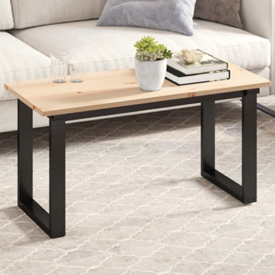 Berkfield Table Top 90x40x1.7 cm Rectangular Solid Wood Pine