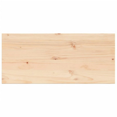 Berkfield Table Top 90x40x1.7 cm Rectangular Solid Wood Pine