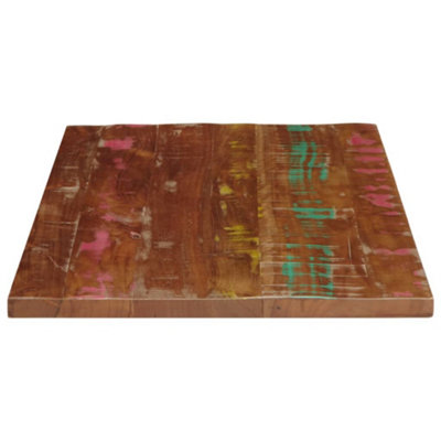 Berkfield Table Top 90x50x3.8 cm Rectangular Solid Wood Reclaimed