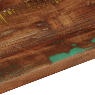 Berkfield Table Top 90x70x2.5 cm Rectangular Solid Wood Reclaimed