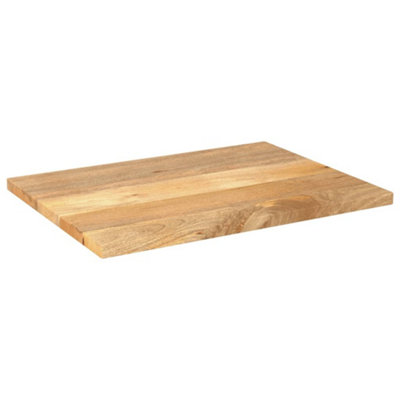 Berkfield Table Top 90x70x3.8 cm Rectangular Solid Wood Mango