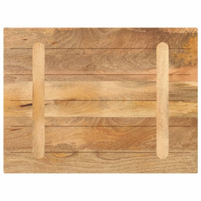 Berkfield Table Top 90x70x3.8 cm Rectangular Solid Wood Mango