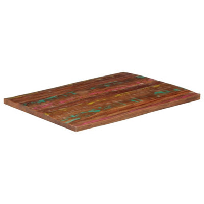 Berkfield Table Top 90x80x2.5 cm Rectangular Solid Wood Reclaimed
