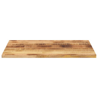Berkfield Table Top 90x80x2.5 cm Rectangular Solid Wood Rough Mango