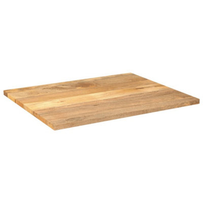 Berkfield Table Top 90x80x3.8 cm Rectangular Solid Wood Mango