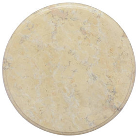 Berkfield Table Top Cream Radius 40x2.5 cm Marble