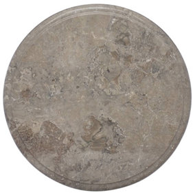 Berkfield Table Top Grey Radius 40x2.5 cm Marble