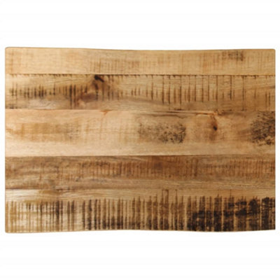 Berkfield Table Top Live Edge 60x40x3.8 cm Solid Wood Rough Mango