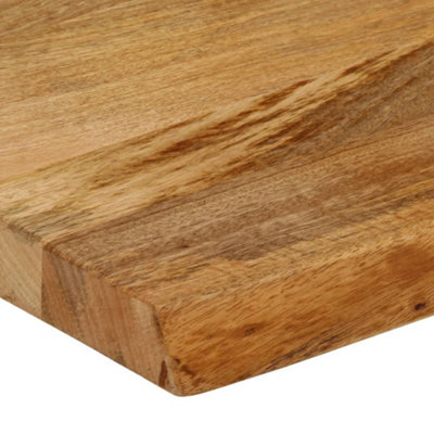 Berkfield Table Top Live Edge 70x40x2.5 cm Solid Wood Mango