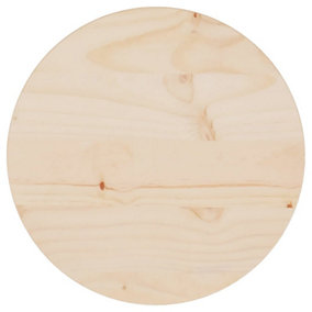 Berkfield Table Top Radius 30x2.5 cm Solid Wood Pine