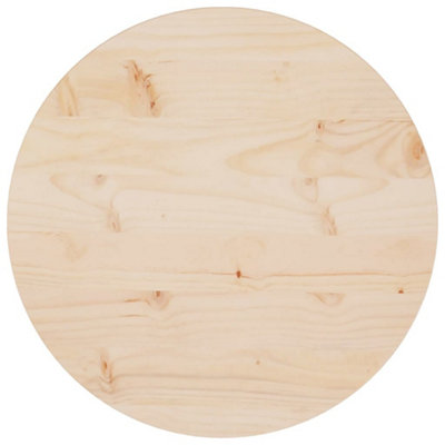 Berkfield Table Top Radius 50x2.5 cm Solid Wood Pine
