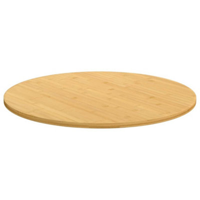 Berkfield Table Top Radius 90x1.5 cm Bamboo