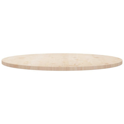 Berkfield Table Top Radius 90x2.5 cm Solid Wood Pine