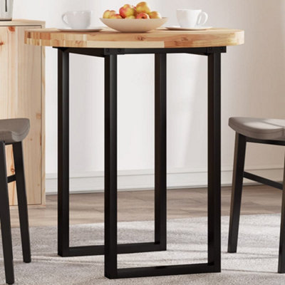 Berkfield Table Top Round size 70x4 cm Solid Wood Acacia