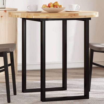 Berkfield Table Top Round size 80x4 cm Solid Wood Acacia
