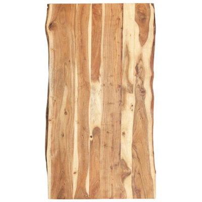 Berkfield Table Top Solid Acacia Wood 118x(50-60)x3.8 cm