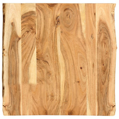 Berkfield Table Top Solid Acacia Wood 58x(50-60)x2.5 cm