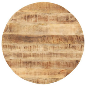 Berkfield Table Top Solid Mango Wood Round 15-16 mm 40 cm